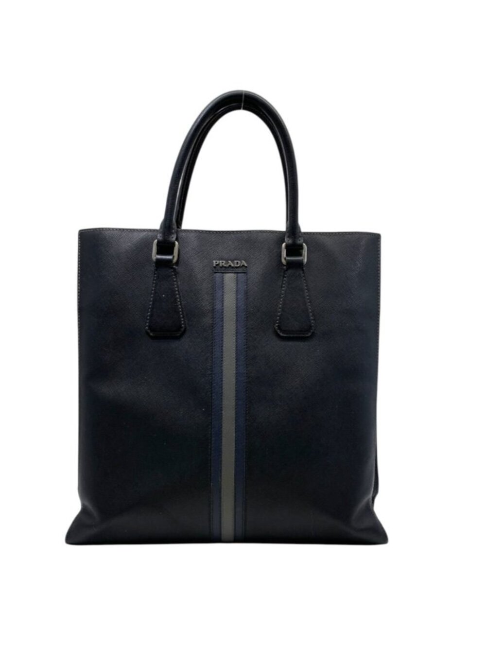 Prada Tote Business Saffiano Leather Black Lightweight Crossbody Shoulder Bag